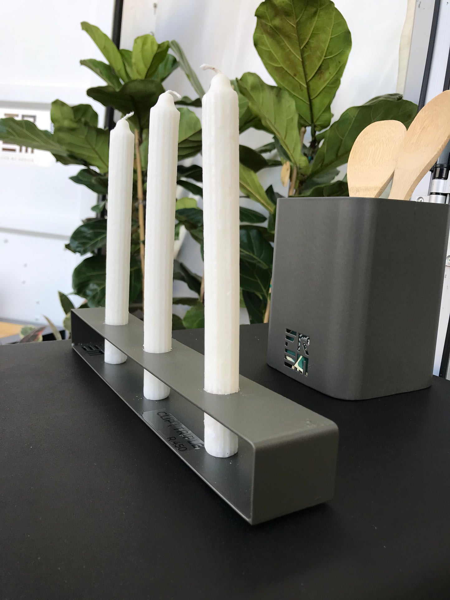 CLIP | Triple Candle Holder